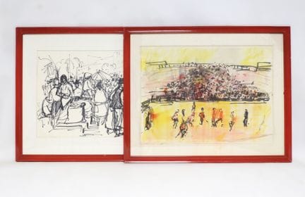 Irena DEDICOVA (1932-1987). Reunión de dos dibujos