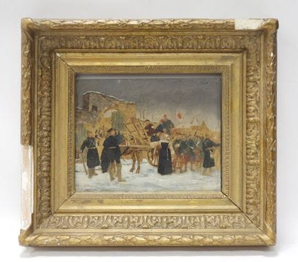 GROLLERON, según. «La ambulancia bajo la nieve». Ó