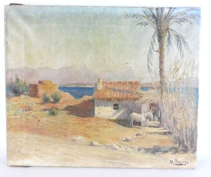 Louis Maurice PIERREY (1854-1912) : Paysage orient