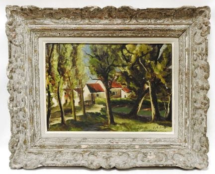 F. MULIEN -  XXeme. Maisonnet dans la clairière. H