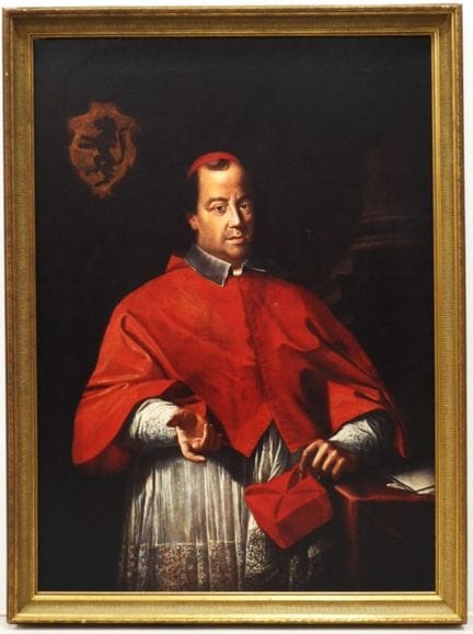 ESCUELA ITALIANA del siglo XVII, según. Retrato de