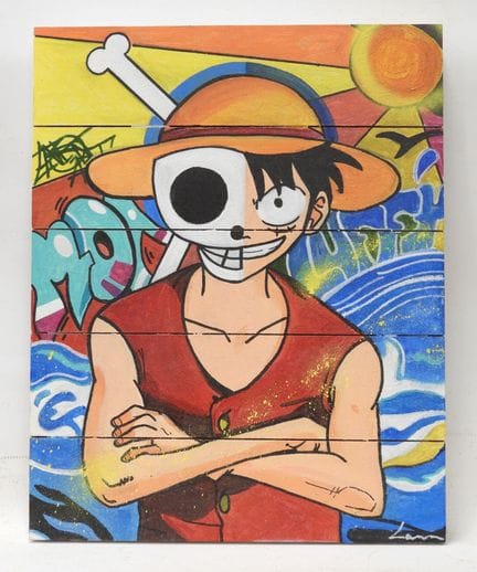 CARON (XXe) - POP ART. MONKEY D. LUFFY du manga ON