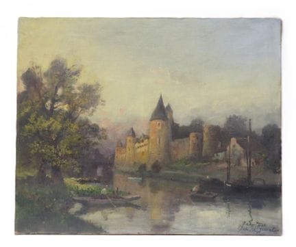 GROOTEUS (siglo XIX). El castillo de Josselin. Óle