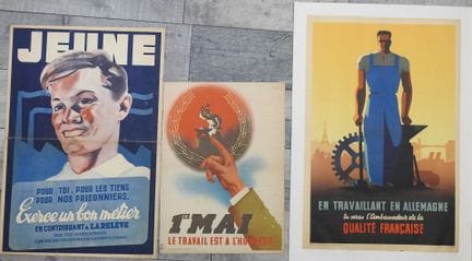 CARTELES. PROPAGANDA DE VICHY. "Jeune, du dois sav