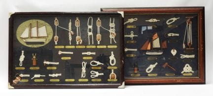Conjunto de dos CUADROS DECORATIVOS con nudos mari