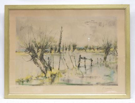 Pierre LETELLIER (1928-2000). El estanque. Copia d