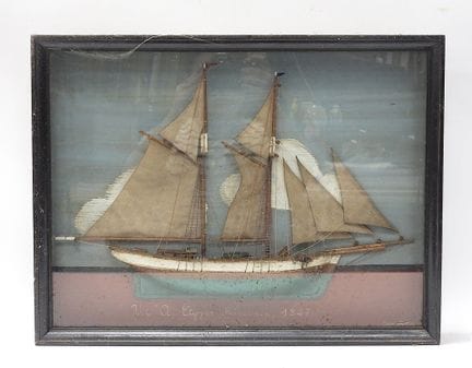 U.S.A. Clipper Fishermen, 1847. Media maqueta bajo