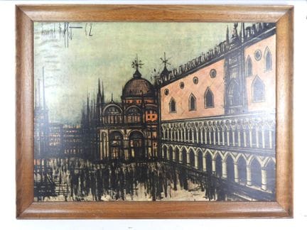Bernard BUFFET (1928-1999), d'après : La place Sai