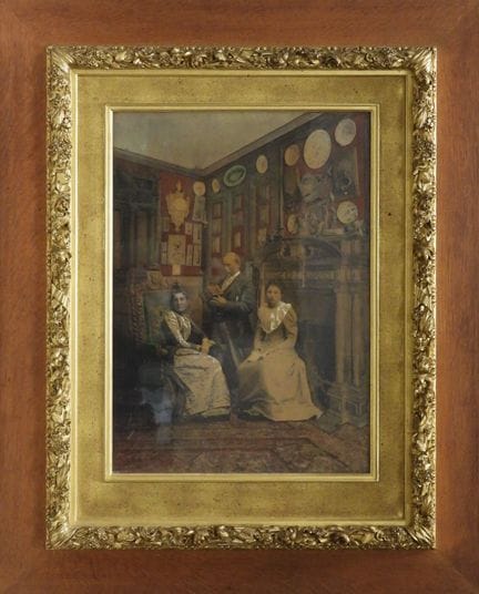 Paul ROCHAS (1853-1917): Retrato familiar. Técnica