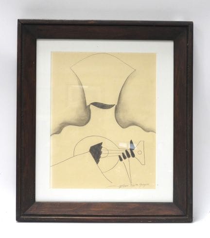 Léopold SURVAGE, al estilo de. Máscara. Dibujo a l