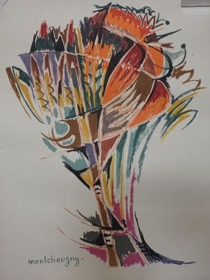 Jean MONTCHOUGNY (1915-2008). Gallo, tres litograf