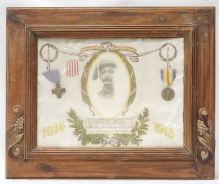 MARCO conmemorativo de un soldado de la Gran Guerr