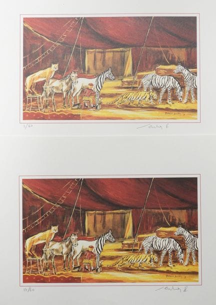 Patrick SOUDAY (XX). Los animales del circo. Dos l