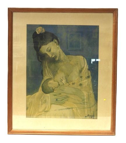 Pablo PICASSO (1881-1973), según. Mujer amamantand