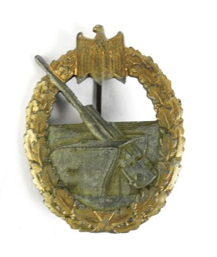 ALLEMAGNE. INSIGNES. Badge de l'artillerie cotière