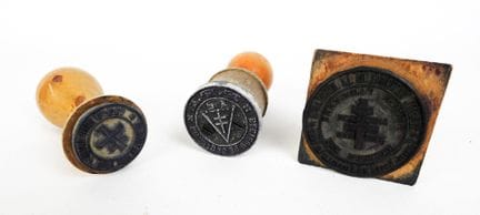 DIVERS. FFI. Ensemble de 3 tampons " Conseil natio