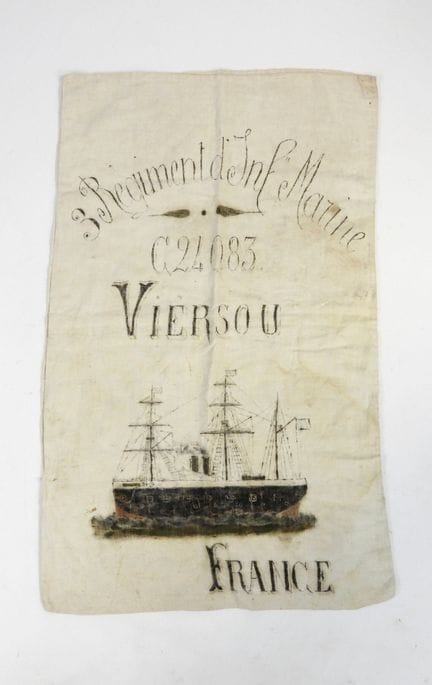 CHINA-ANNAM-TONKIN. Pack sack marked "3rd Marine I