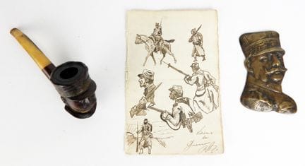 MISCELLANEOUS. Briar pipe bearing the likeness of 
