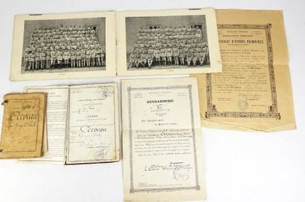 DOKUMENTE. Sammlung zu Georges CERVEAU, Artilleris