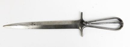 ARMES BLANCHES. Dague "Serpent" en acier forgé, la
