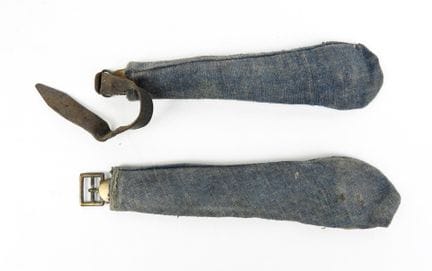 FRANCE. Paire de jugulaires troupe pour casque de 