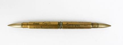 HANDWERK AUS DEN SCHLACHTGRÄBEN. Federhalter aus z