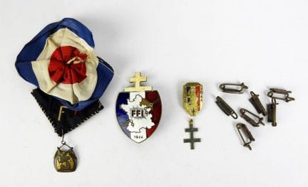 INSIGNES. FFI. Ensemble de 11 insignes de boutonni