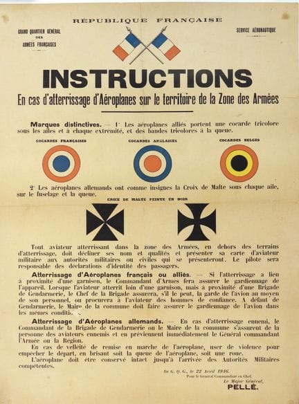 MANIFESTO. "ISTRUZIONI IN CASO DI ATTERRAGGIO di a