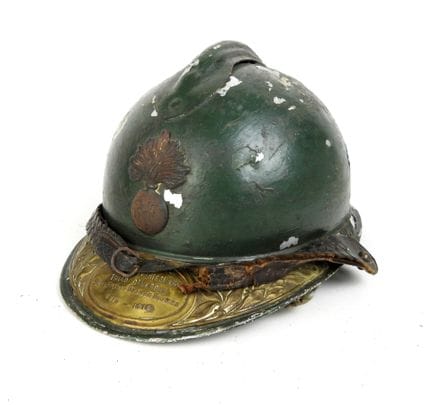 COIFFURES. Casque Adrian type 1915 d'officier de S