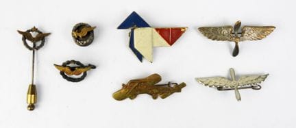 AÉRONAUTIQUE. Ensemble de 7 insignes divers de l'a