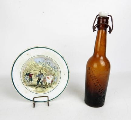 GERMANIA. Bottiglia di birra Schultheiss (14-18), 