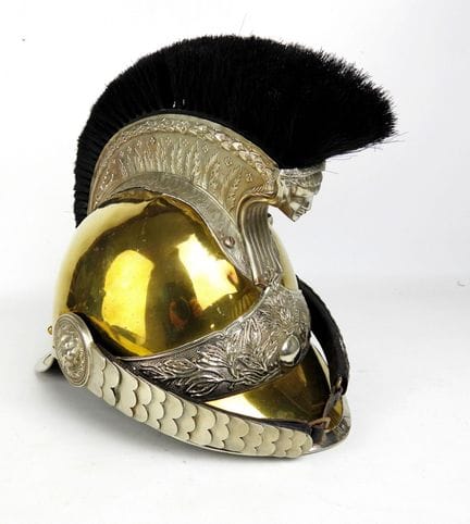 COIFFURES. Casque de gendarme à pied modèle 1913, 