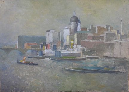 Pierre HODÉ (Rouen 1889–1942): 
Millennium Bridge,