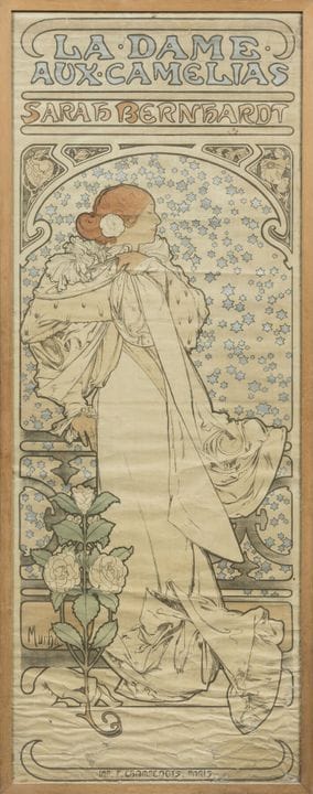 Alphonse MUCHA (1860-1939) 
La dame aux camélias, 
