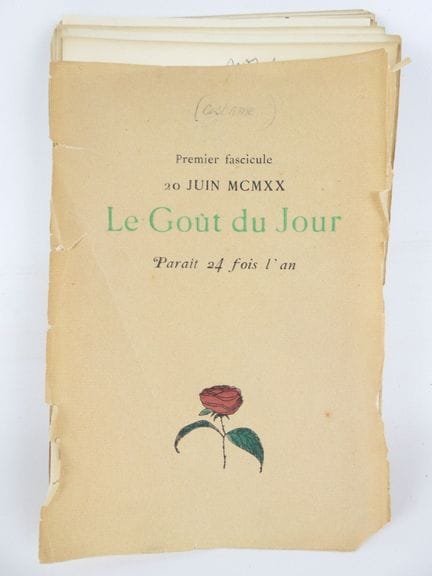 GOUT DU JOUR (Le). Primer año. [Junio-diciembre de