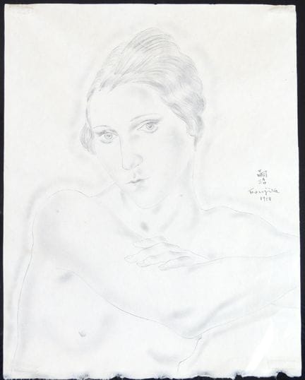 Tsuguharu FOUJITA (1886-1968) :
Olivette
Dessin à 