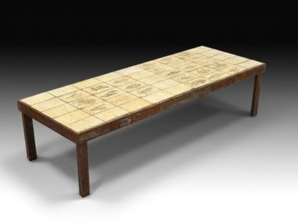 Roger CAPRON (1922-2006) : 
Table basse rectangula