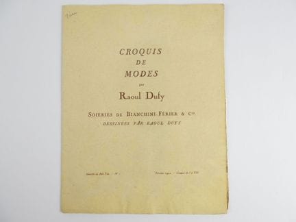 [MODA] Bocetos de moda de Raoul Dufy, sedas de Bia