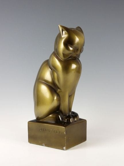 Jan & Joël MARTEL (1896-1966)
Chat assis
Rare scul