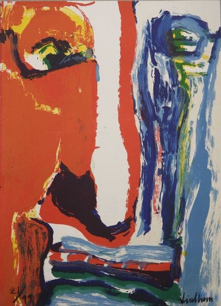 Bengt LINDSTRÖM (1925-2008) 
Guden tor
Lithographi