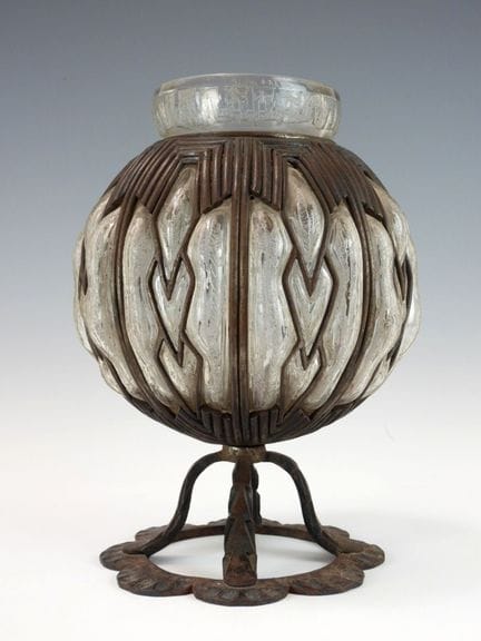 Louis MAJORELLE (1859-1926) & DAUM Nancy : 
Rare v