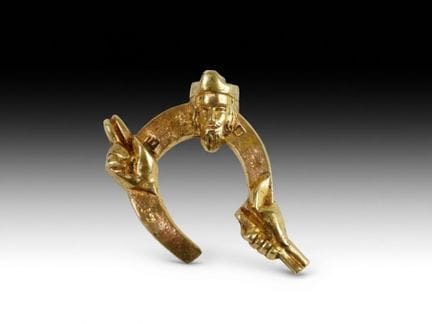 Line VAUTRIN (1913-1997)
Broche en bronze doré rep