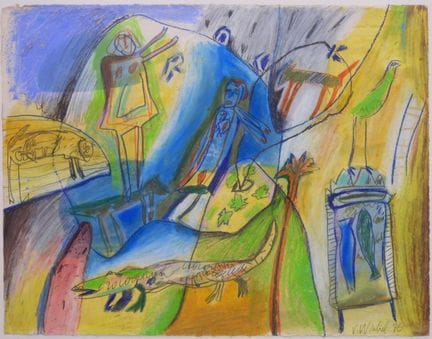 维罗妮克·维尔贝尔（1950-1990）
《无题》（1986）
水粉画，纸本。右下角有签名。
22 