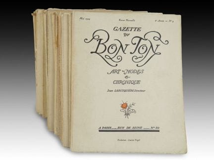 LA GAZETTE DU BON TON. Arte, moda y frivolidades. 