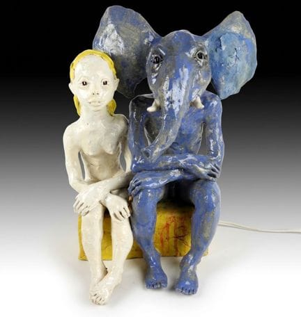Ruta JUSIONYTE (née en 1978) Femme et éléphant. Sc