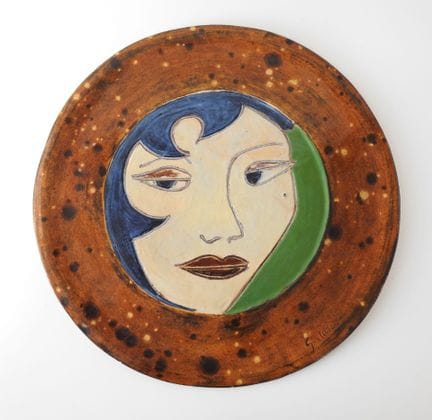 GUYLAINE - XX secolo
Targa circolare decorativa in