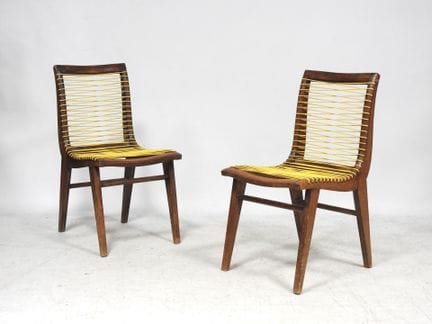 Louis SOGNOT (1892–1969)
Ein Paar Stühle mit lacki