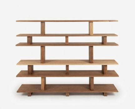 Modernes Design
Regal aus Naturholz mit 6 Ebenen u