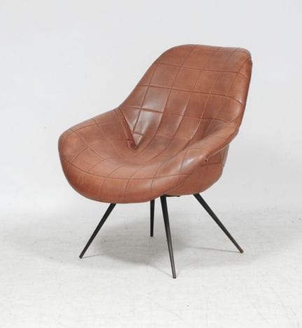 Werk aus den 1950er Jahren
Sessel mit braunem, kar