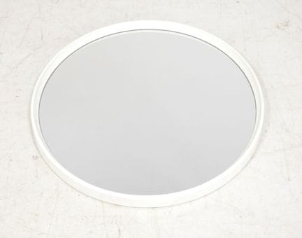 GILAC
Runder Wandspiegel aus weißem ABS, Modell 19